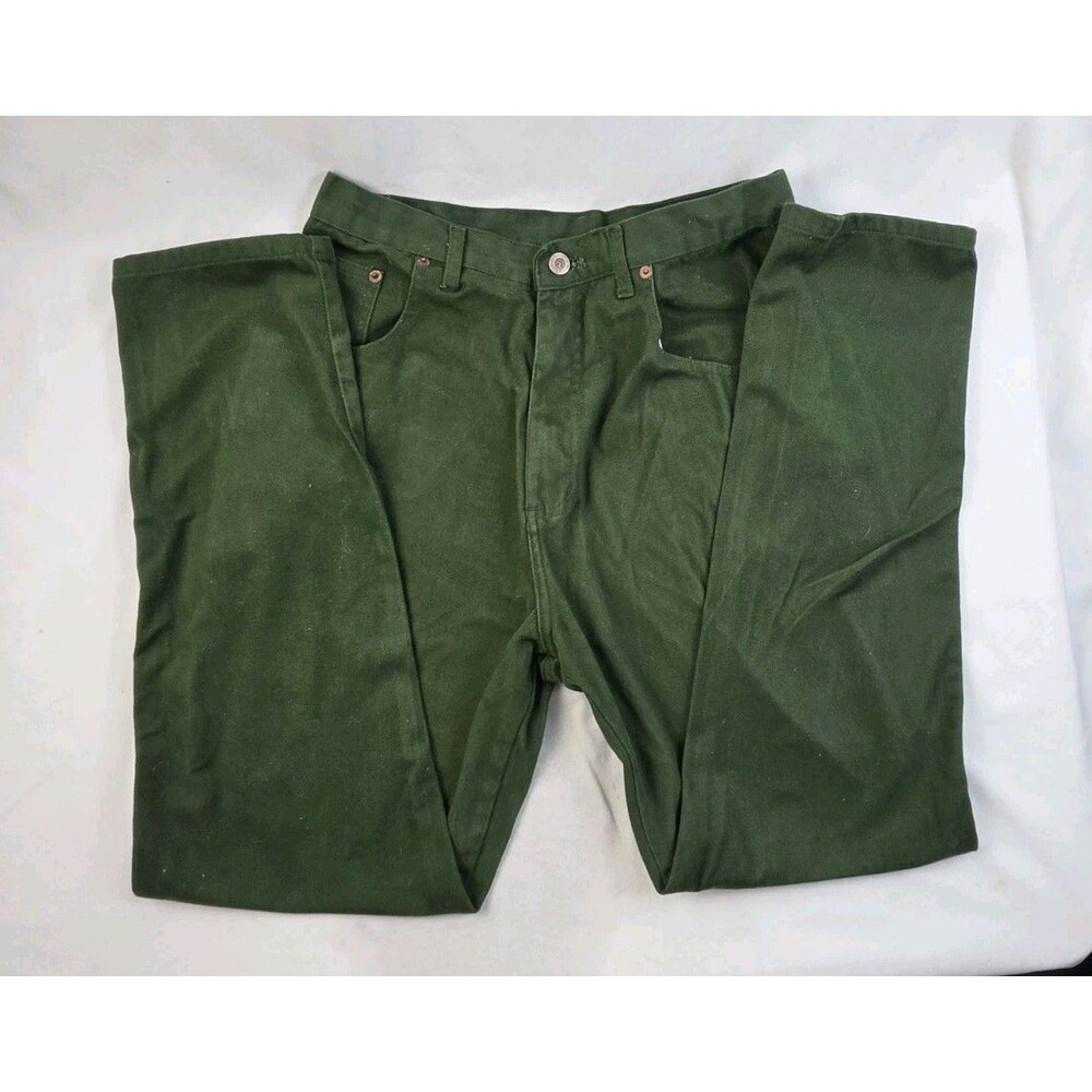Vintage High-Waisted Green Denim Jeans